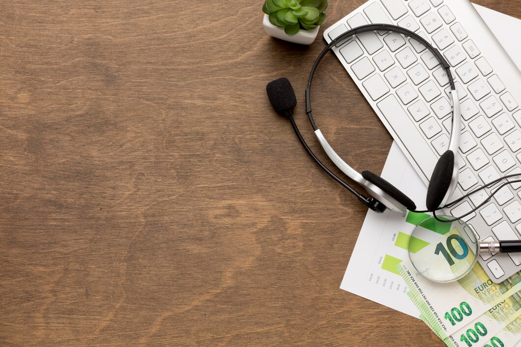 Illinois Medical Billing 8 top view money tech copy space 23 2148525379 1